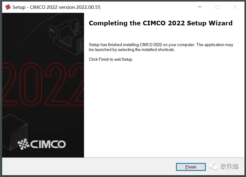 (新更)CIMCOEdit 2022 安装教程+安装包 教程：8 点击Finish