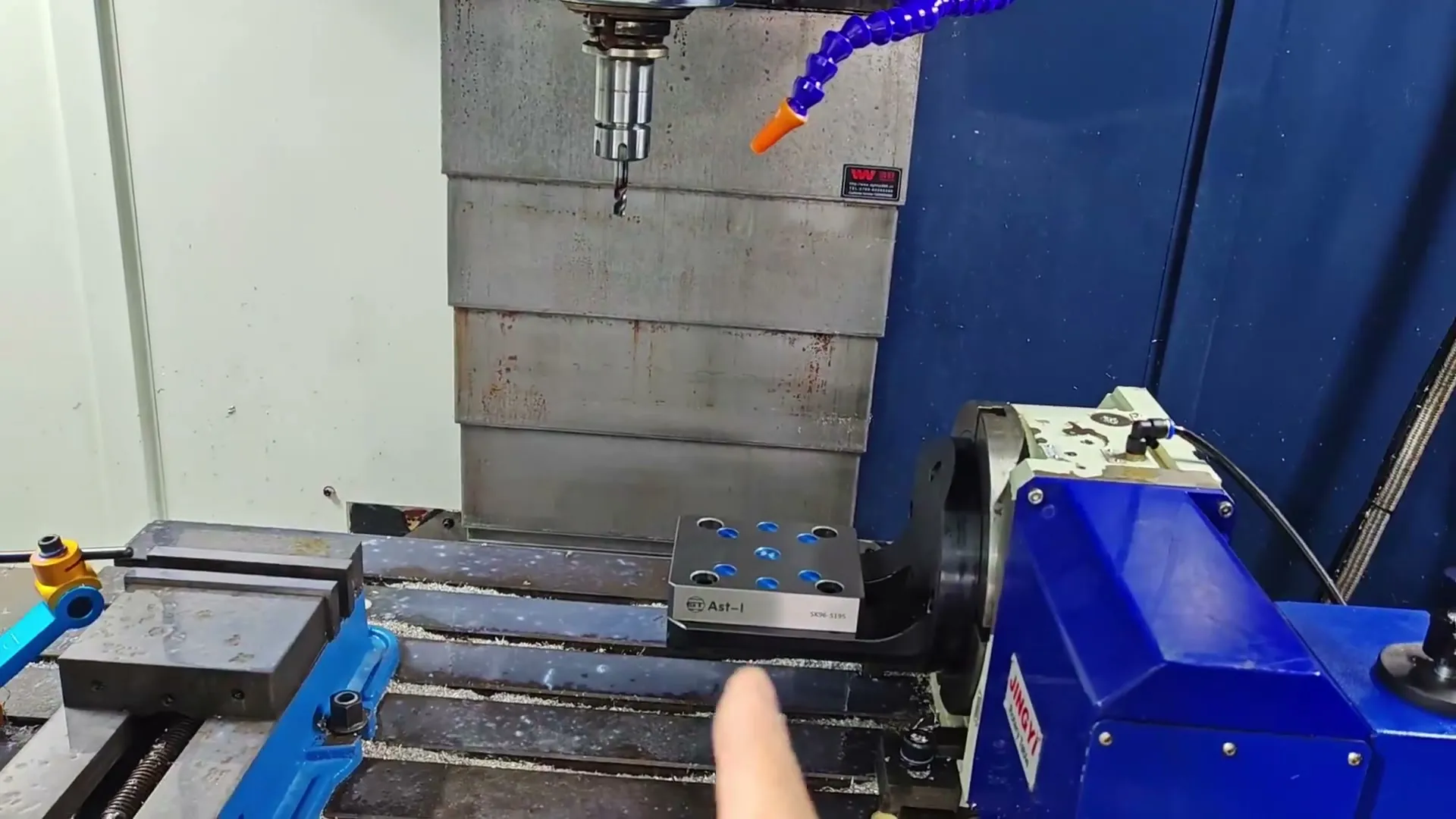 回转中心找正 - 四轴桥板对刀 - 参数设置图