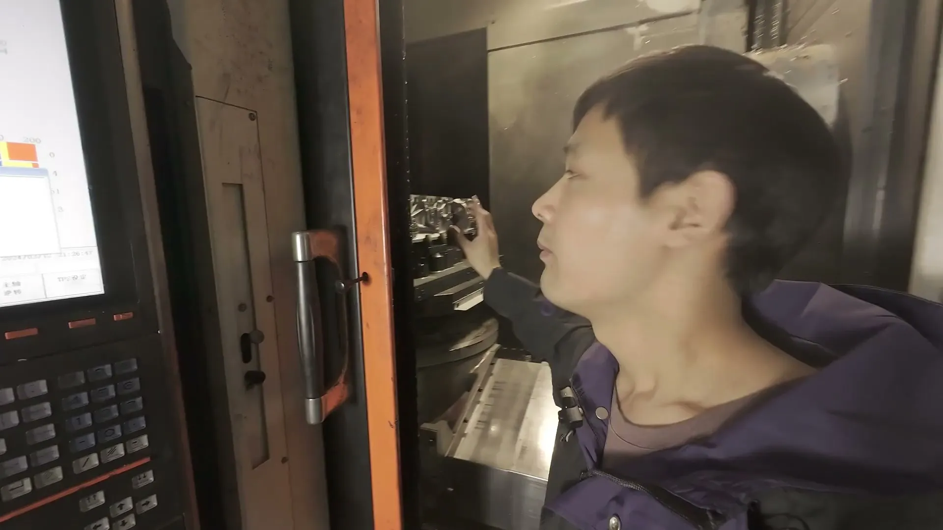 3D铣面 - 机床的三种坐标系：机械坐标系、绝对坐标系、相对坐标系 - 操作画面