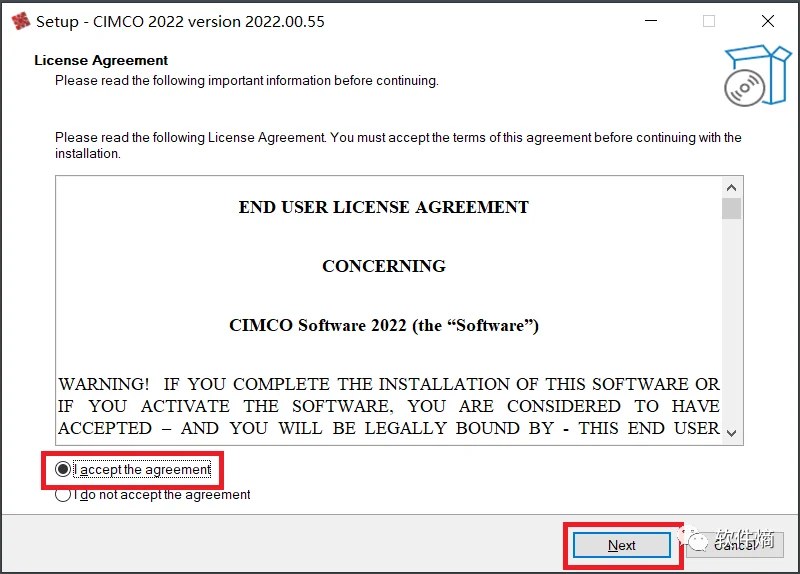 (新更)CIMCOEdit 2022 安装教程+安装包 教程：点击Next