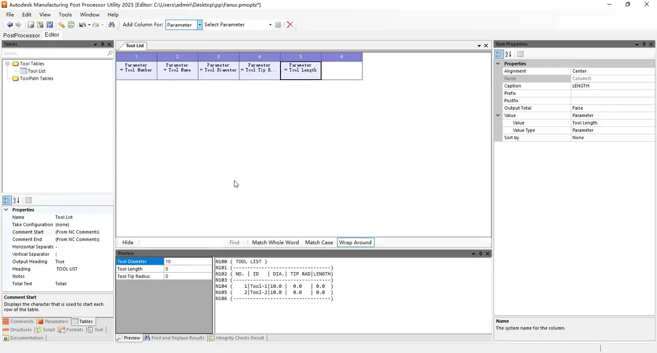 后处理定制 - 后处理基础入门_输出刀具列表 - 实机演示